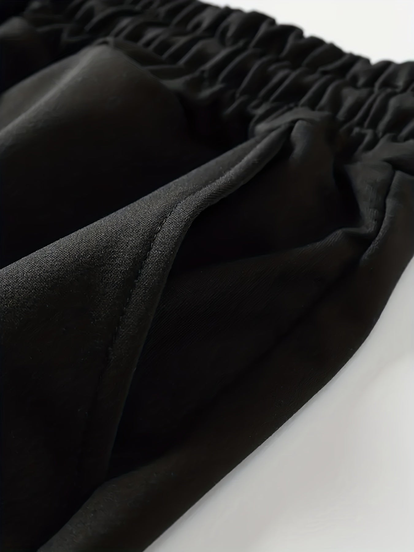 Naisten rento polyester urheiluhousut, korkeavyötäröiset leveälahkeiset kiristysnauha leggingsit taskulla, ympärivuotinen neulottu kangas, löysä istuvuus pitkä pituus urheilutilaisuuksiin